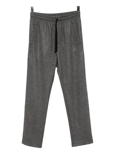 Harris Wharf London Drawstring Wool Trousers In Gray