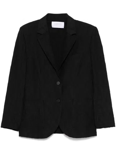 Harris Wharf London Embossed Jacket In Black  
