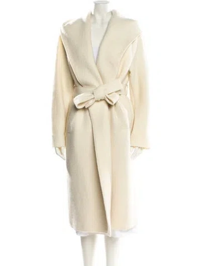 Pre-owned Harris Wharf London Faux Fur Coat In Neutral