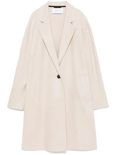 Harris Wharf London Felted Coat In Neutrals