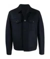 Harris Wharf London Felted Virgin Wool Jacket In Black