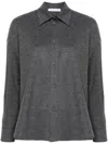 Harris Wharf London Wool Shirt In Gray