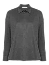 Harris Wharf London Wool Shirt In Grey