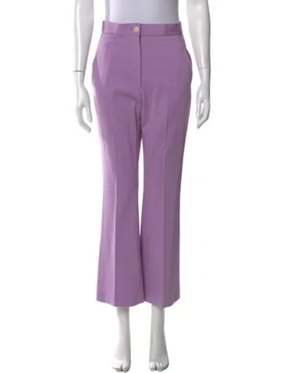 Pre-owned Harris Wharf London Flared Pants In Purple