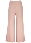 HARRIS WHARF LONDON FLARED STRETCH-JERSEY TROUSERS