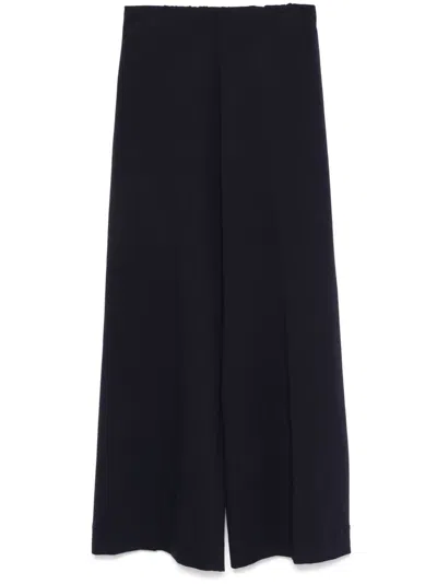 Harris Wharf London Flared Trousers In Blue