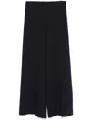 Harris Wharf London Flared Trousers In Blue