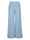 Harris Wharf London Women Flared Trousers Rayon In Blue