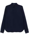 Harris Wharf London Herringbone Jacket In Blau