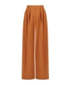 Harris Wharf London High-waisted Palazzo Pants In Brown