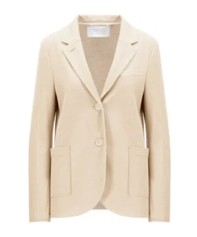 Harris Wharf London Honeycomb Double-breasted Blazer In Nude | ModeSens