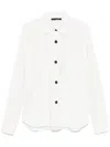 Harris Wharf London Honeycomb Overshirt In White