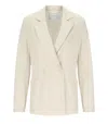 Harris Wharf London Ivory Double-breasted Blazer In Neutral