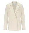 Harris Wharf London Ivory Double-breasted Blazer In Neutral