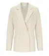 Harris Wharf London Ivory Double-breasted Blazer