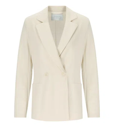 HARRIS WHARF LONDON HARRIS WHARF LONDON IVORY DOUBLE-BREASTED BLAZER