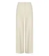 Harris Wharf London Ivory Flare Trousers In Neutral