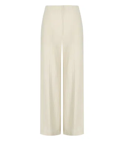 HARRIS WHARF LONDON HARRIS WHARF LONDON IVORY FLARE TROUSERS