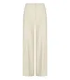 Harris Wharf London Ivory Flare Trousers In Beige