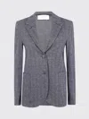 Harris Wharf London Herringbone-pattern Wool Jacket In Gray