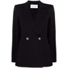 Harris Wharf London Notched-lapel Double-breasted Jacket In Black