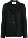 Harris Wharf London Single-breasted Fitted Blazer In Black