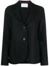 Harris Wharf London Piquet Cotton Blazer In Black