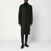 Harris Wharf London Khaki Single-breasted Wool Coat In Green