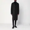 Harris Wharf London Khaki Single-breasted Wool Coat Men In Black