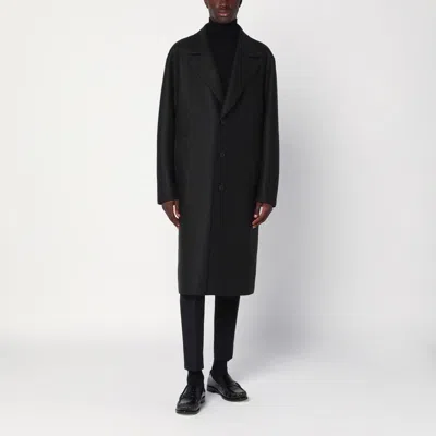 Harris Wharf London Khaki Single-breasted Wool Coat Men In Green