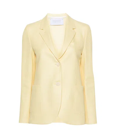 Harris Wharf London Knitted Single-breasted Blazer In Nude