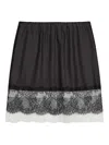 Harris Wharf London Lace-trimmed Slip Skirt