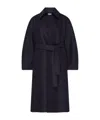 HARRIS WHARF LONDON LAPEL LONG SLEEVE COAT