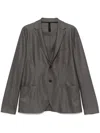 Harris Wharf London Light Blazer In Grey