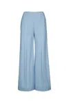 Harris Wharf London Women Flared Trousers Rayon In Blue