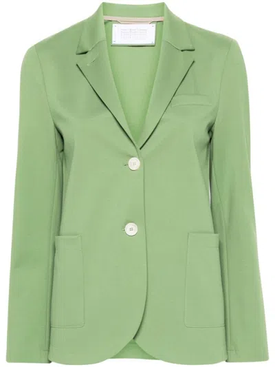 HARRIS WHARF LONDON LIGHT GREEN SINGLE-BREASTED BLAZER