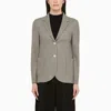 Harris Wharf London Light Grey Single-breasted Cotton Jacket In Grey