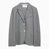 HARRIS WHARF LONDON HARRIS WHARF LONDON LIGHT GREY SINGLE BREASTED COTTON JACKET