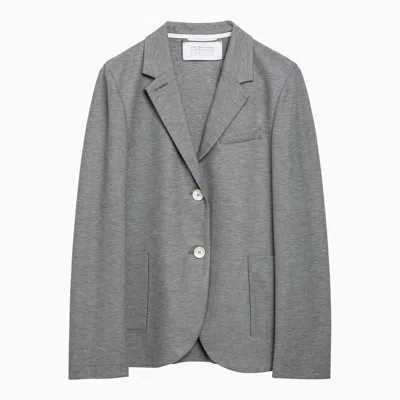 HARRIS WHARF LONDON HARRIS WHARF LONDON LIGHT GREY SINGLE BREASTED COTTON JACKET