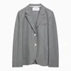 Harris Wharf London Light Grey Single-breasted Cotton Jacket