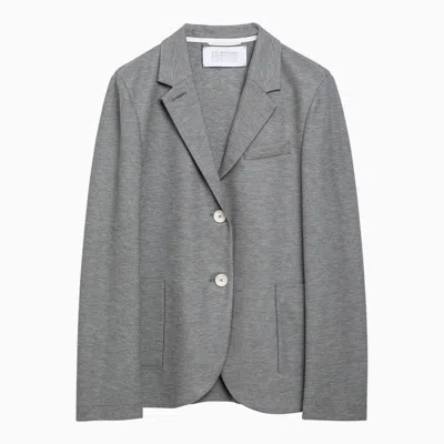 HARRIS WHARF LONDON HARRIS WHARF LONDON  LIGHT GREY SINGLE-BREASTED COTTON JACKET