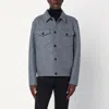Harris Wharf London Western Jacket Pressed Wool In Gray