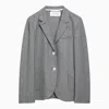 Harris Wharf London Light Grey Single-breasted Cotton Jacket