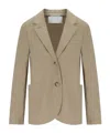 Harris Wharf London Dove Grey Single-breasted Blazer In Nude