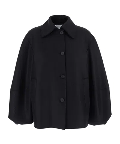 Harris Wharf London Long Sleeve Jacket In Black
