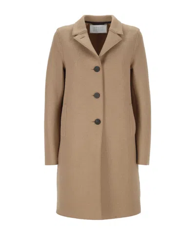 Harris Wharf London Long-sleeved Coat In Brown