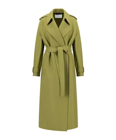 Harris Wharf London Long-sleeved Coat In Green