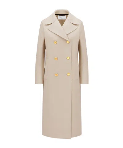 Harris Wharf London Long-sleeved Coat In Nude