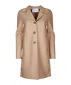 Harris Wharf London Women Boxy Coat Light Pressed Wool In Nude