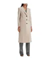 Harris Wharf London Single Breasted Coat In Pressed Wool In Nude